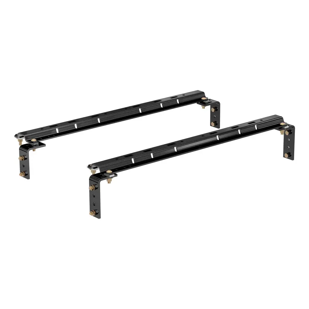 Curt Universal Fifth Wheel Rails & Install Kit, 25K (Gloss Black)