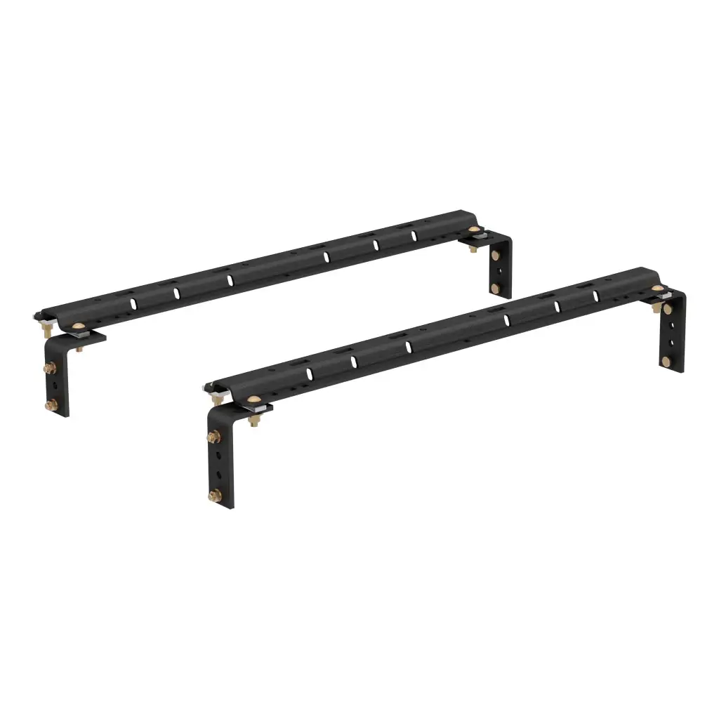 Curt Universal Fifth Wheel Rails & Install Kit, 25K (Carbide Black)
