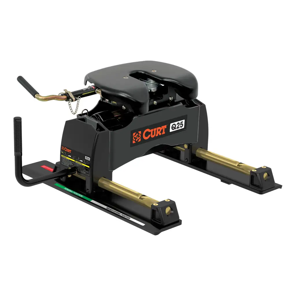 Curt Q25 Sliding Fifth Wheel Hitch (24K, short bed)