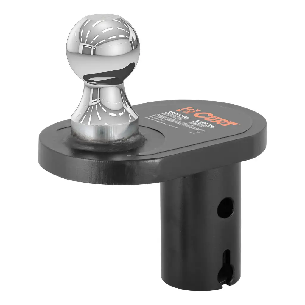 Curt Double Lock 4" Offset Gooseneck Ball — for Curt Double Lock gooseneck