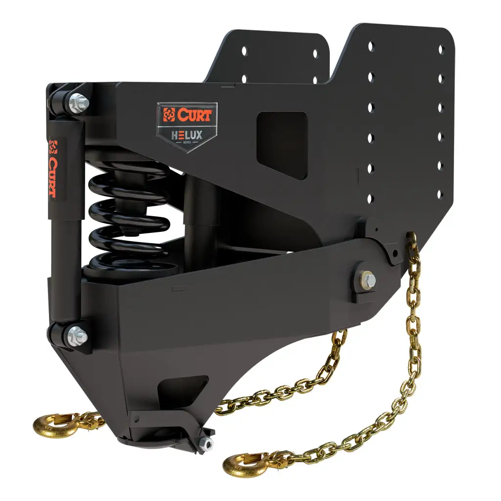 Curt Helux Coil-Spring Gooseneck Pin Box — 20K, 4,300 lb pin