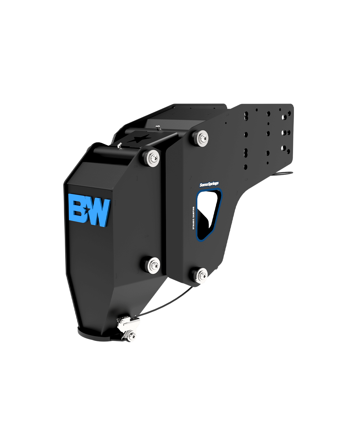 B&W 5th Wheel to Gooseneck Pin Box — Lippert 1621/1621HD, 25K / 4,500 lb pin